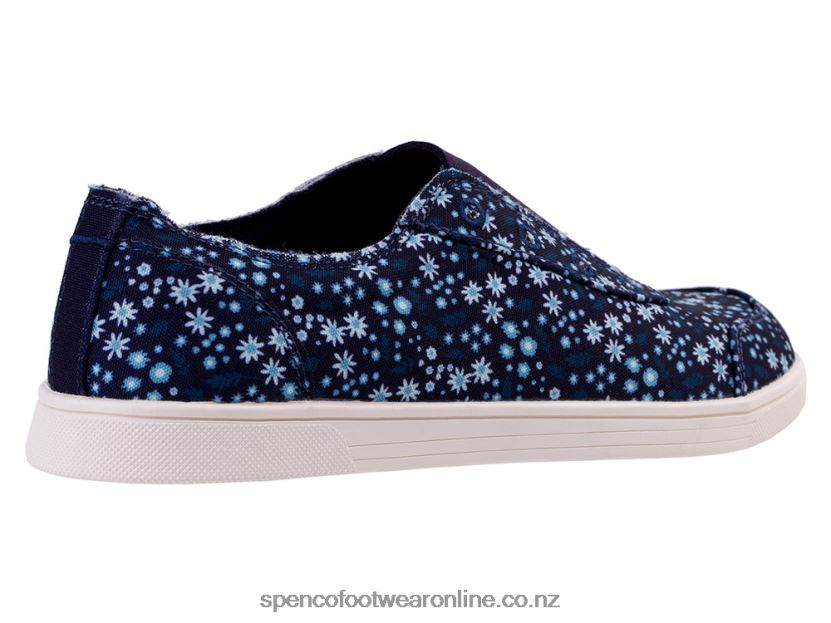 Women Spenco Footwear Santa Maria Floral 426V8T510 Navy