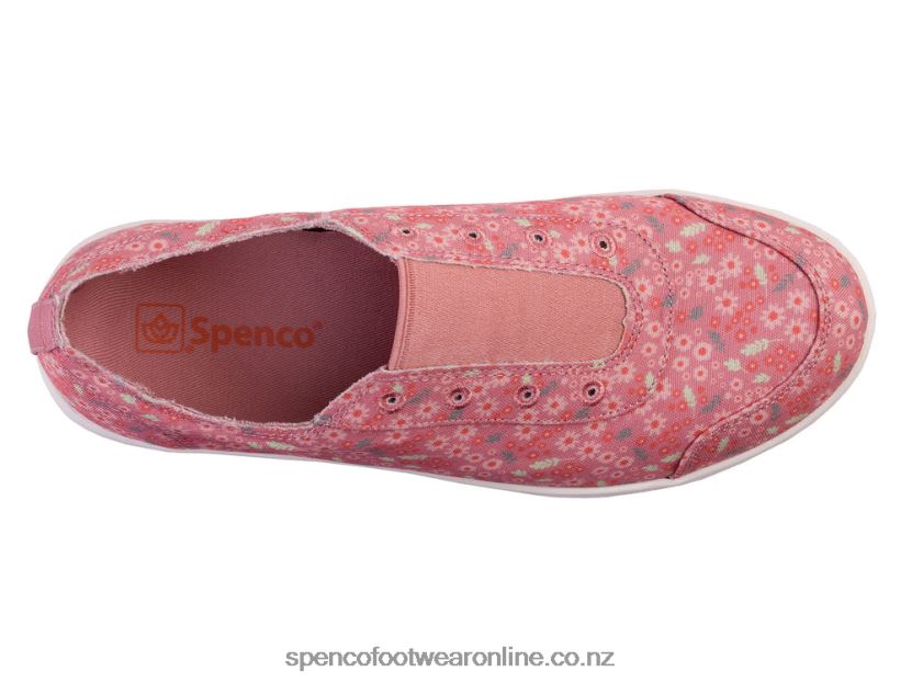 Women Spenco Footwear Santa Maria Floral 426V8T512 White