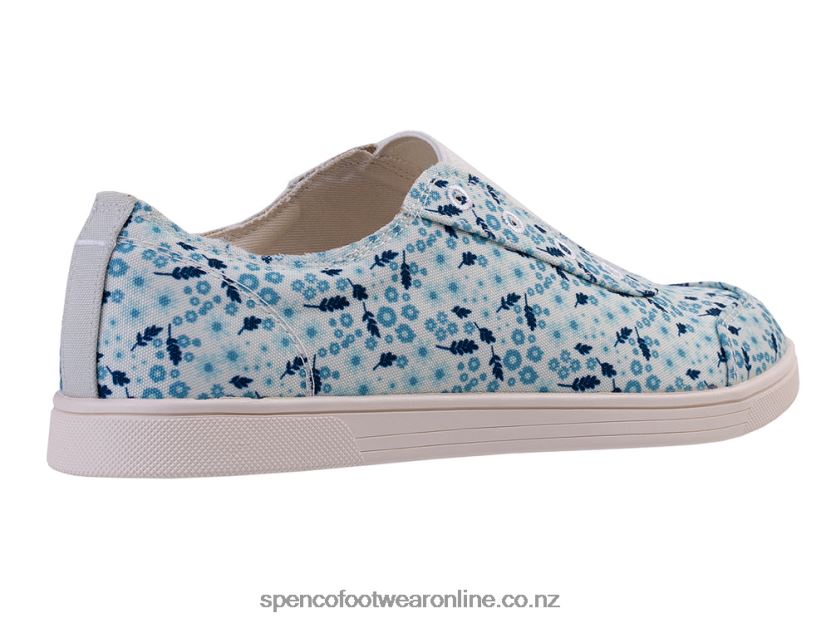 Women Spenco Footwear Santa Maria Floral 426V8T512 White