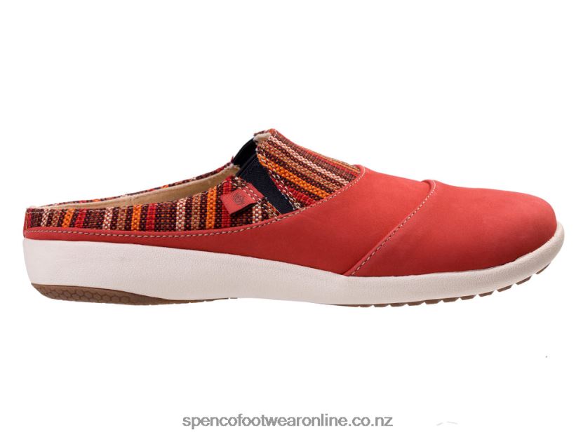 Women Spenco Footwear Siesta Nuevo Stripe 426V8T398 Baked Apple