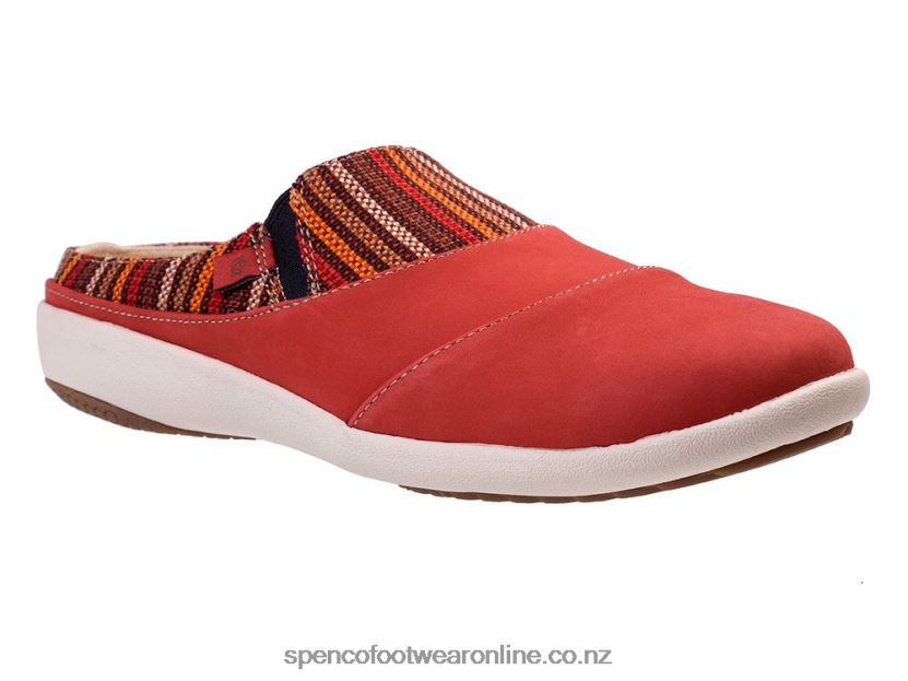 Women Spenco Footwear Siesta Nuevo Stripe 426V8T398 Baked Apple