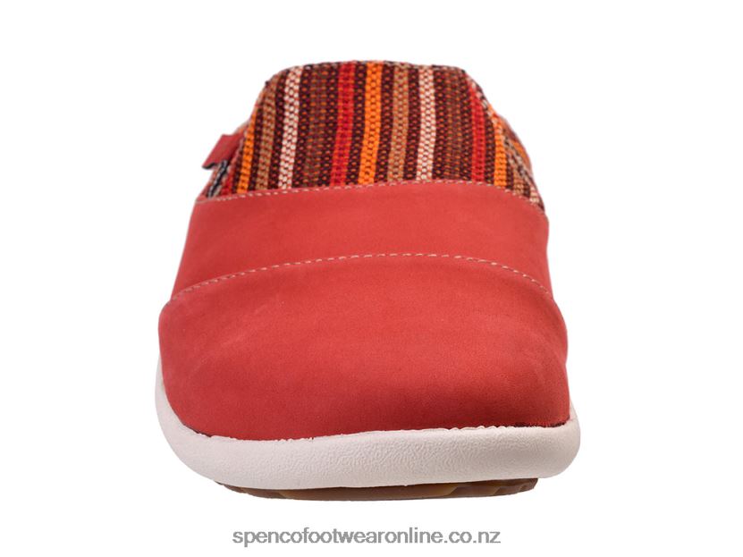 Women Spenco Footwear Siesta Nuevo Stripe 426V8T398 Baked Apple