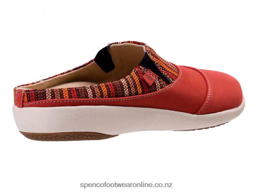 Women Spenco Footwear Siesta Nuevo Stripe 426V8T398 Baked Apple