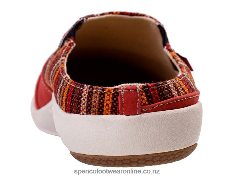 Women Spenco Footwear Siesta Nuevo Stripe 426V8T398 Baked Apple