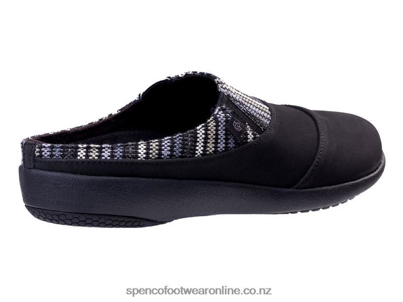 Women Spenco Footwear Siesta Nuevo Stripe 426V8T400 Black