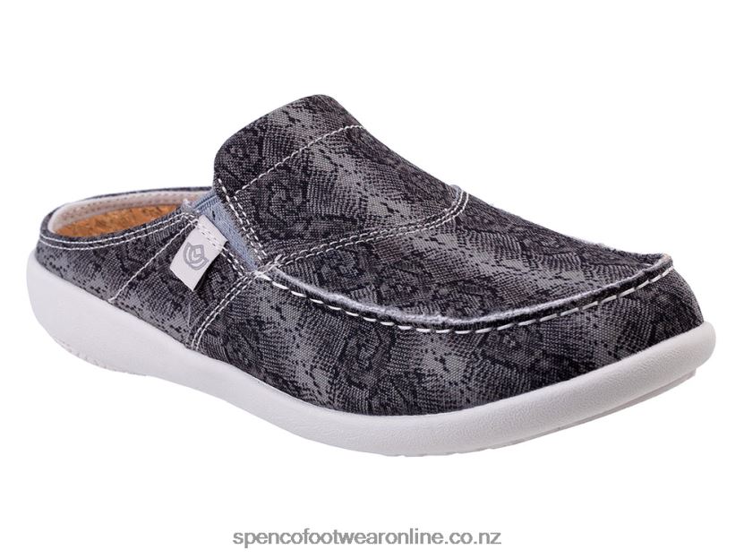 Women Spenco Footwear Siesta Snake Classic 426V8T528 Silver Grey