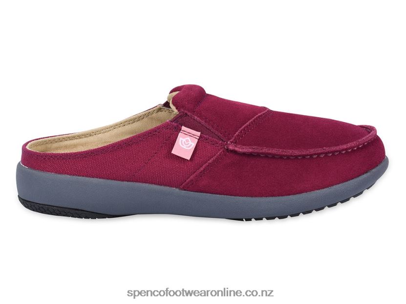 Women Spenco Footwear Siesta Via 426V8T616 Burgundy