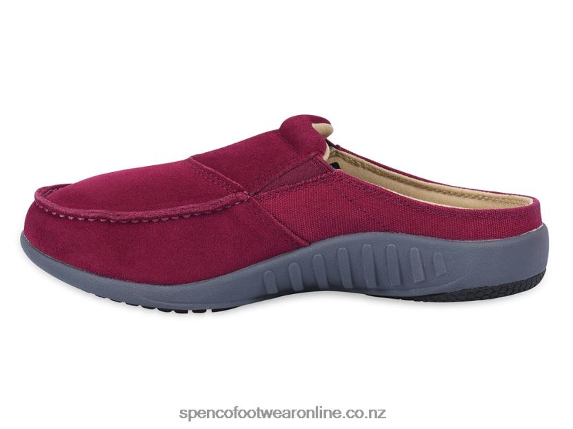 Women Spenco Footwear Siesta Via 426V8T616 Burgundy