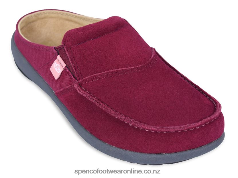 Women Spenco Footwear Siesta Via 426V8T616 Burgundy