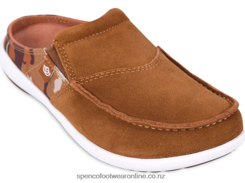 Women Spenco Footwear Siesta Via Pattern 426V8T618 Cashew Camo