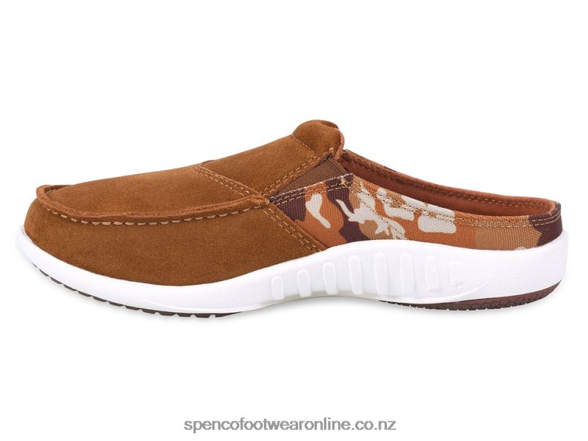 Women Spenco Footwear Siesta Via Pattern 426V8T618 Cashew Camo