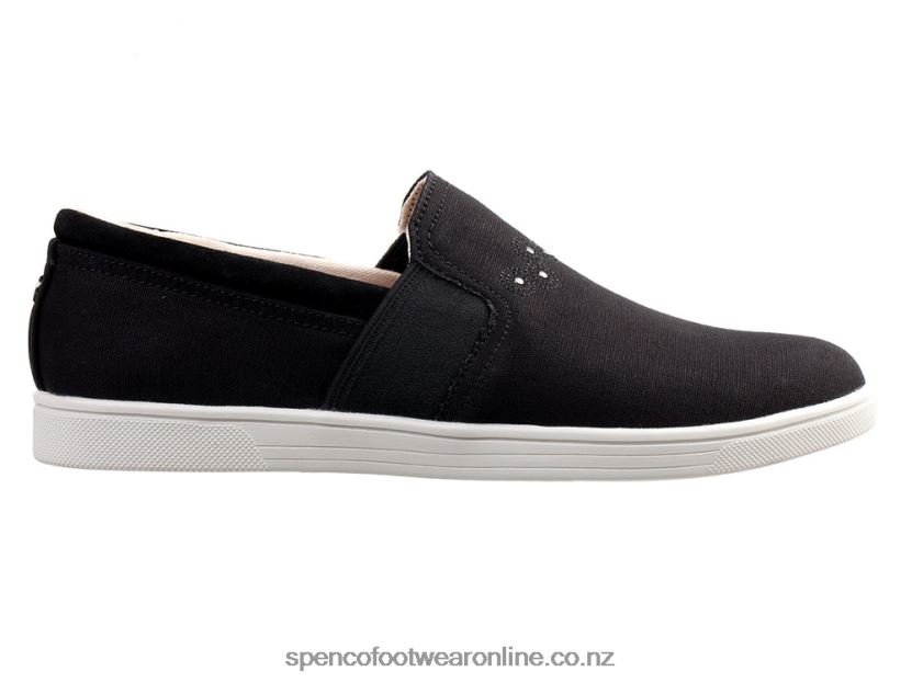 Women Spenco Footwear Waterfront Canvas 426V8T289 Black