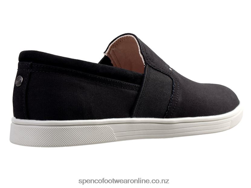 Women Spenco Footwear Waterfront Canvas 426V8T289 Black