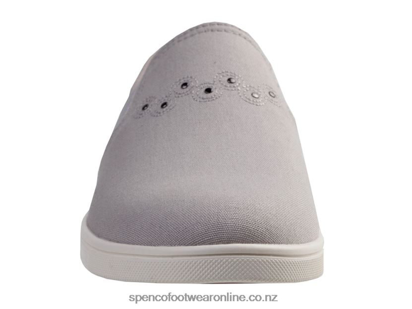 Women Spenco Footwear Waterfront Canvas 426V8T290 Grey