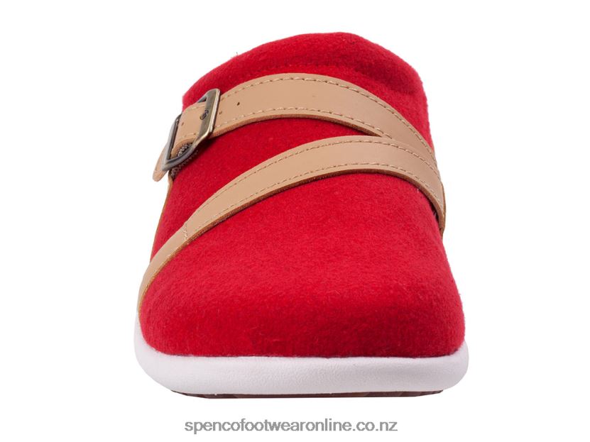 Women Spenco Footwear Ashton Wool Slide 426V8T592 Baked Apple