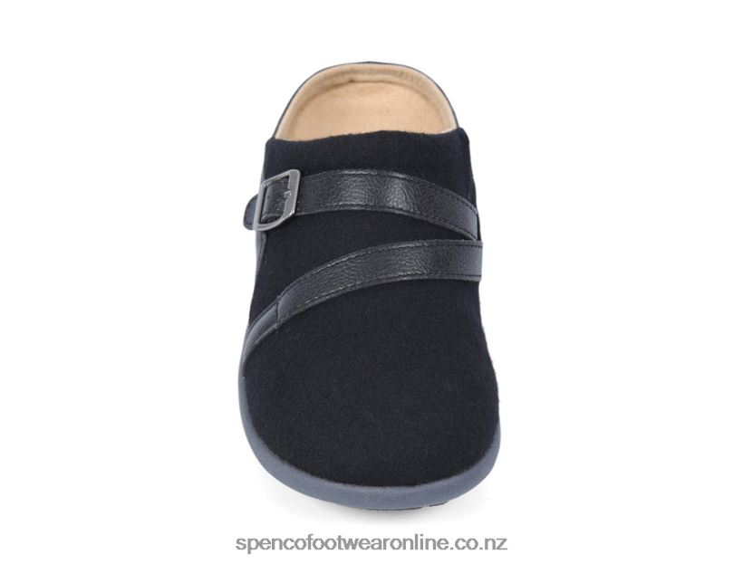 Women Spenco Footwear Ashton Wool Slide 426V8T593 Black