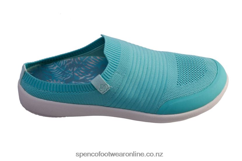 Women Spenco Footwear Blissful Slide 426V8T595 Aqua Sea
