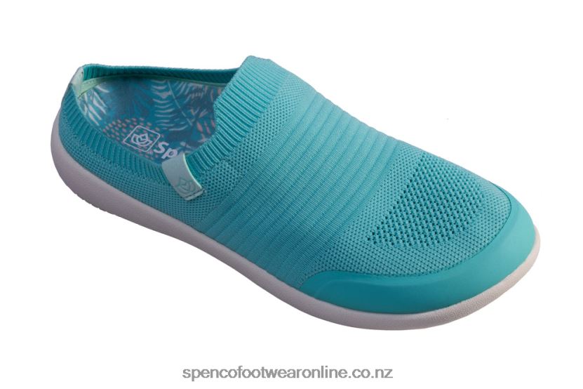 Women Spenco Footwear Blissful Slide 426V8T595 Aqua Sea