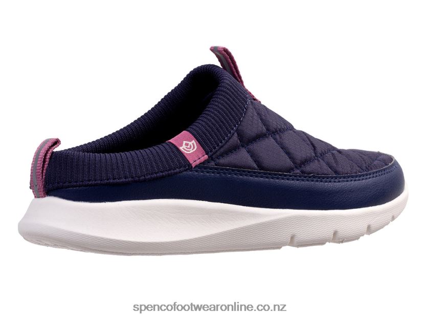 Women Spenco Footwear Clara Quilted Slide 426V8T427 Navy