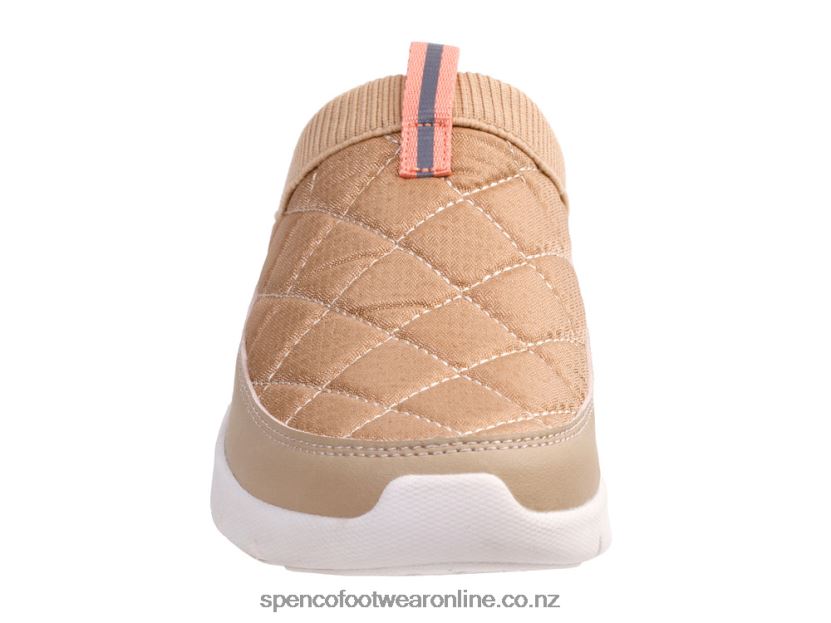 Women Spenco Footwear Clara Quilted Slide 426V8T429 Tan