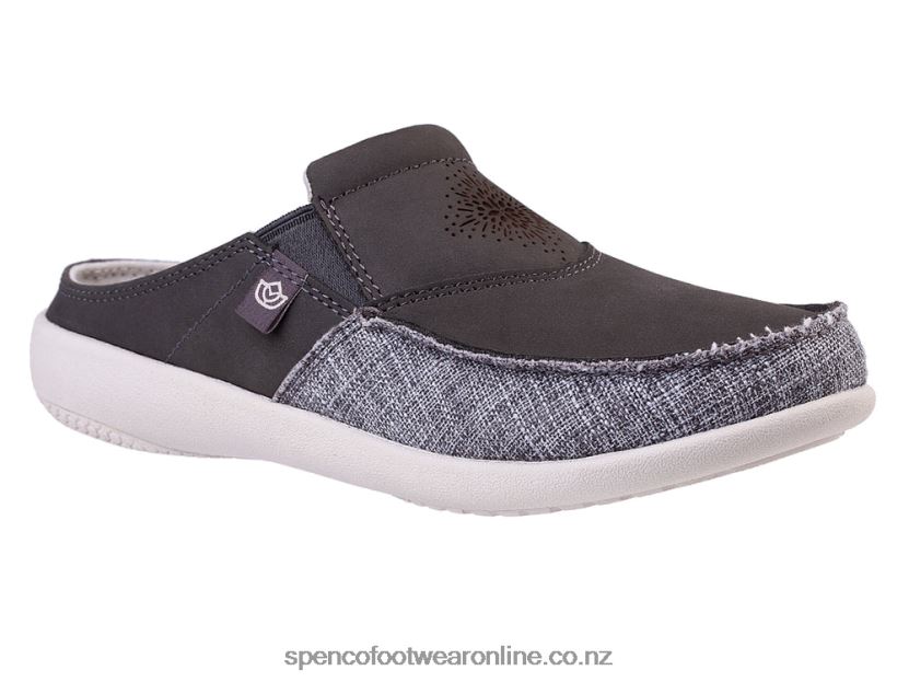 Women Spenco Footwear Siesta Blume Slide 426V8T516 Gunmetal