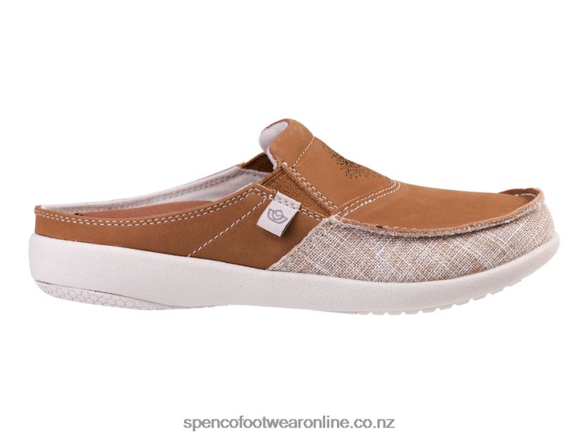 Women Spenco Footwear Siesta Blume Slide 426V8T519 Toffee