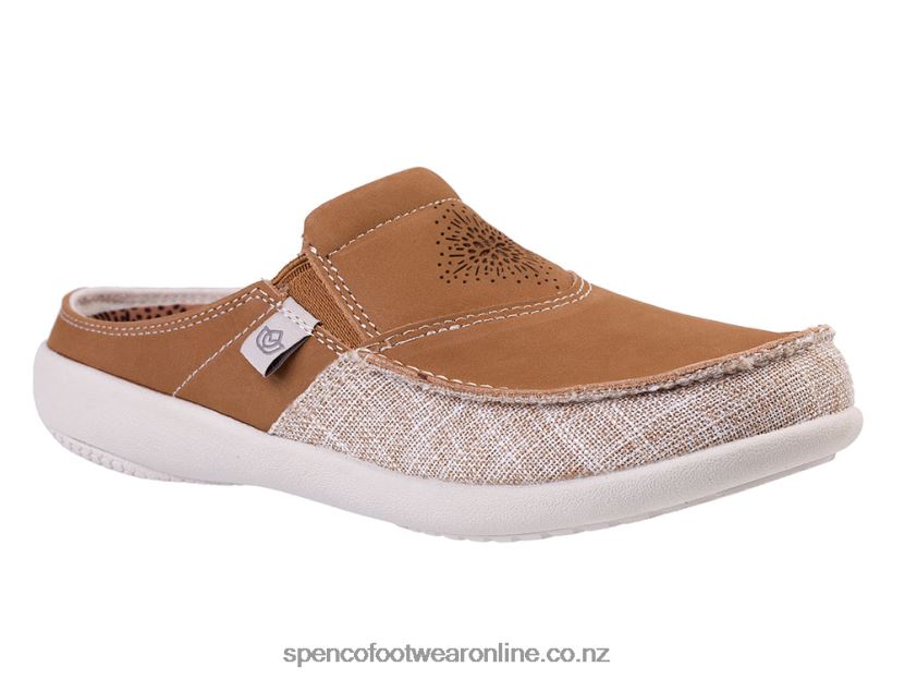Women Spenco Footwear Siesta Blume Slide 426V8T519 Toffee