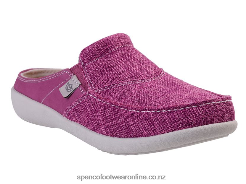 Women Spenco Footwear Siesta Gemstone Slide Seasonal 426V8T446 Festive Fuchsia