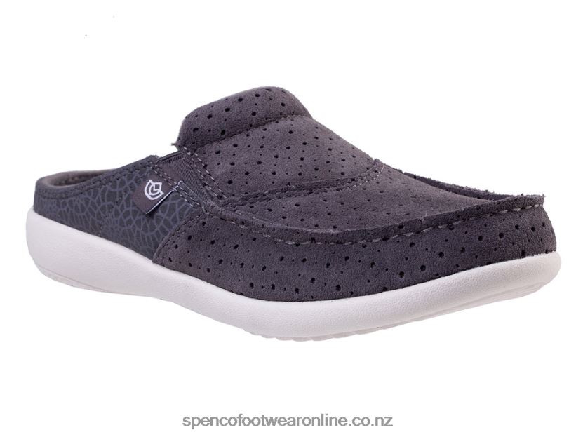 Women Spenco Footwear Siesta Slide Mosaic 426V8T396 Dark Charcoal