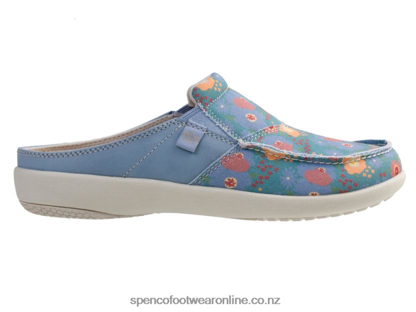 Women Spenco Footwear Siesta Spring Slide 426V8T301 Blue Fog