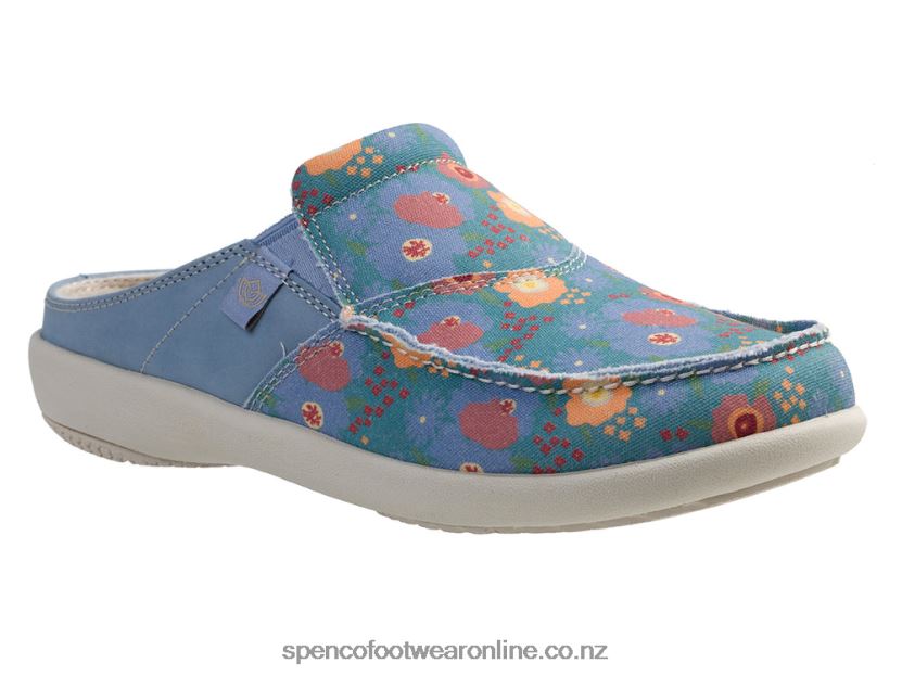 Women Spenco Footwear Siesta Spring Slide 426V8T301 Blue Fog