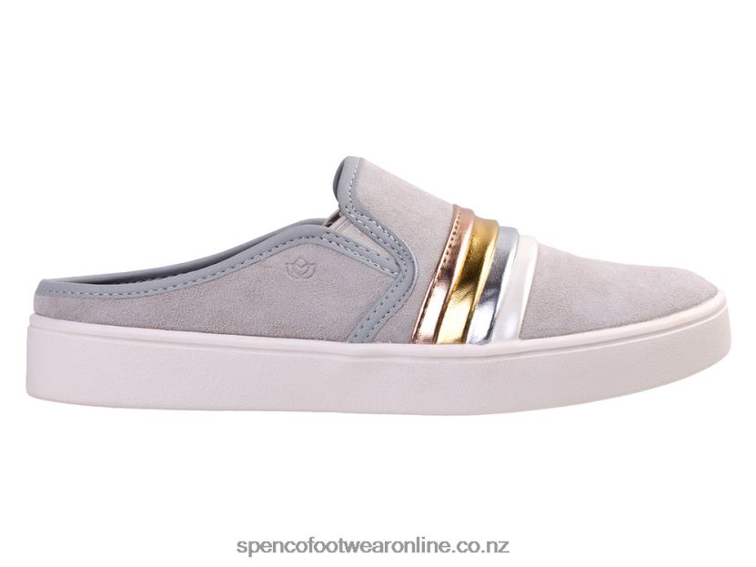 Women Spenco Footwear St. Barts Slide 426V8T389 Light Grey