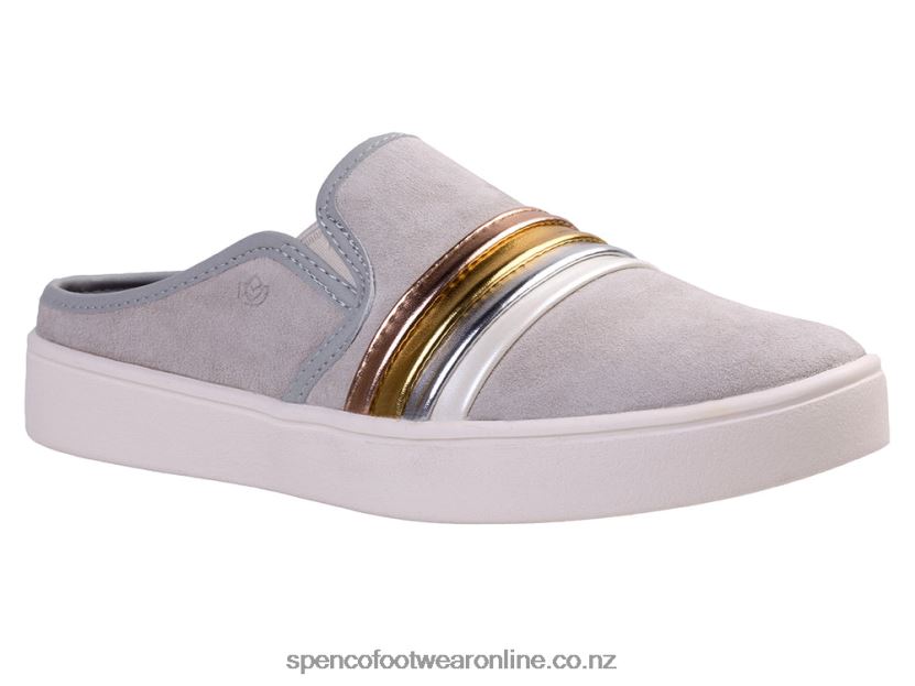 Women Spenco Footwear St. Barts Slide 426V8T389 Light Grey