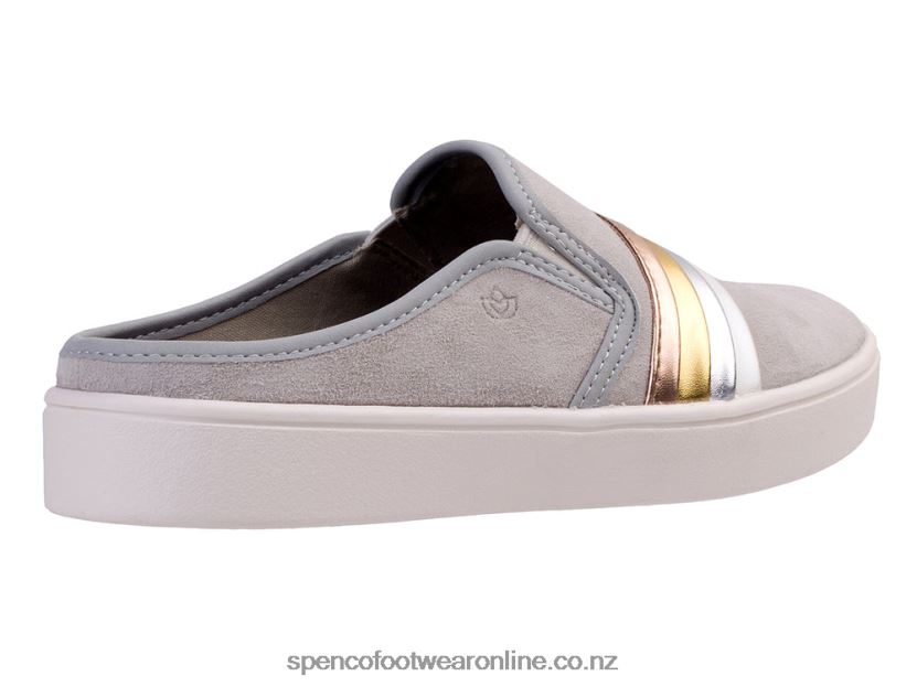 Women Spenco Footwear St. Barts Slide 426V8T389 Light Grey