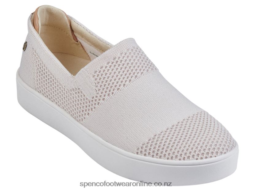 Women Spenco Footwear Bahama Slip-On 426V8T600 Cream