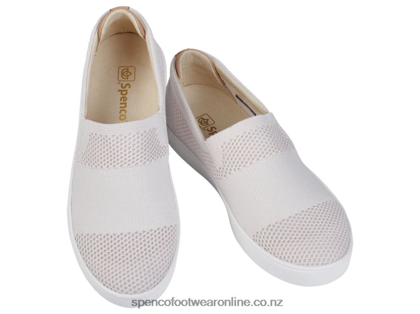 Women Spenco Footwear Bahama Slip-On 426V8T600 Cream