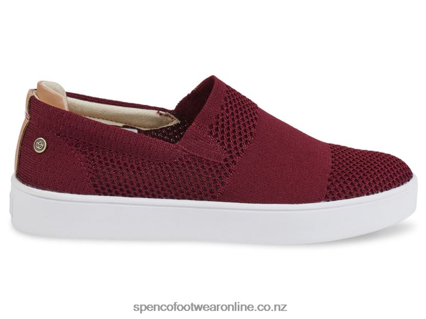 Women Spenco Footwear Bahama Slip-On 426V8T601 Merlot