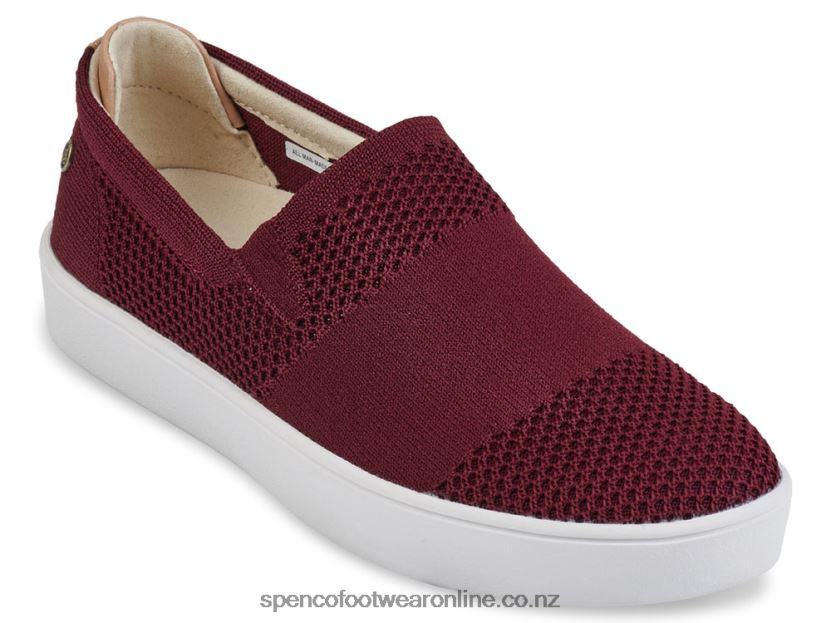 Women Spenco Footwear Bahama Slip-On 426V8T601 Merlot