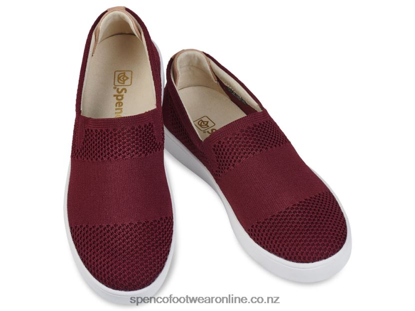 Women Spenco Footwear Bahama Slip-On 426V8T601 Merlot