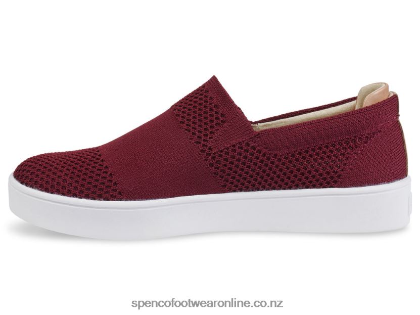 Women Spenco Footwear Bahama Slip-On 426V8T601 Merlot