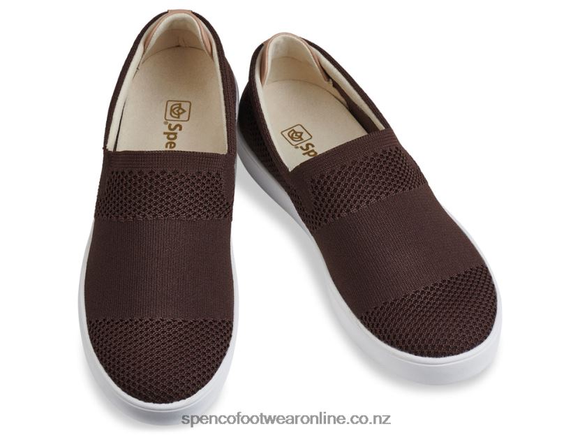 Women Spenco Footwear Bahama Slip-On 426V8T603 Brown