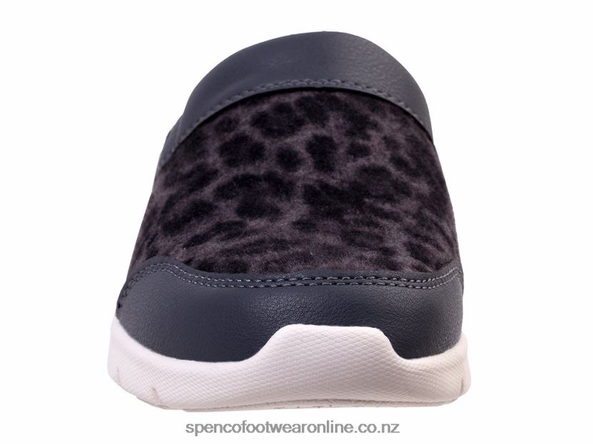 Women Spenco Footwear Cabriolet Slip-on 426V8T436 Grey Leopard