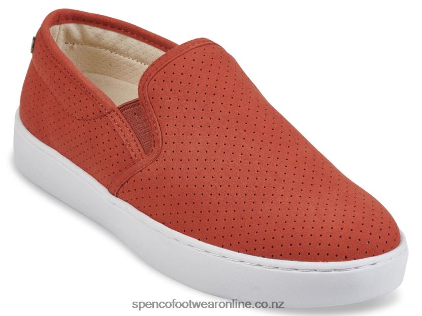 Women Spenco Footwear Celine Slip-On 426V8T613 Burnt Brick