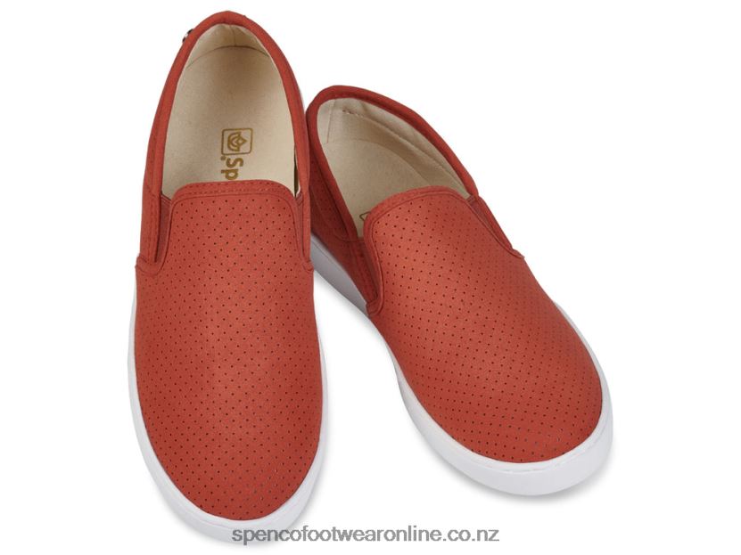 Women Spenco Footwear Celine Slip-On 426V8T613 Burnt Brick