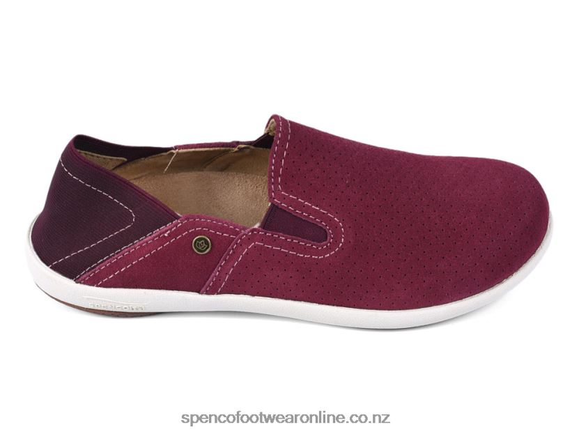 Women Spenco Footwear Sterling Convertible Slip-On 426V8T604 Burgundy