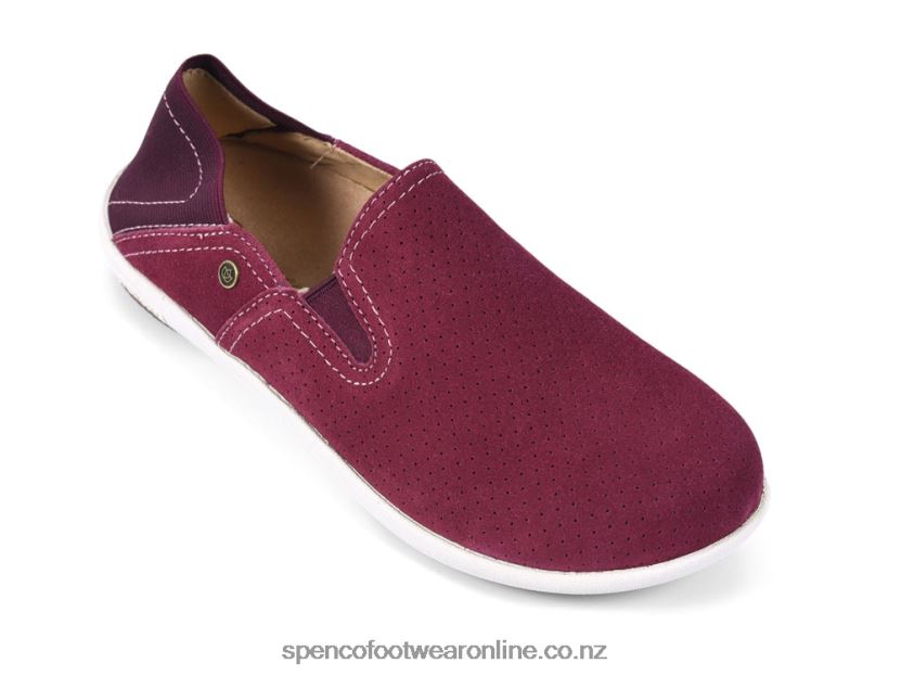 Women Spenco Footwear Sterling Convertible Slip-On 426V8T604 Burgundy