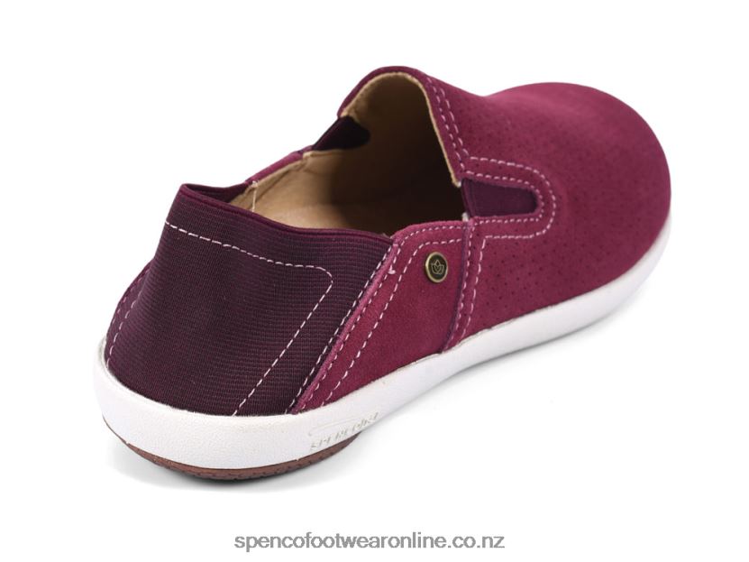 Women Spenco Footwear Sterling Convertible Slip-On 426V8T604 Burgundy
