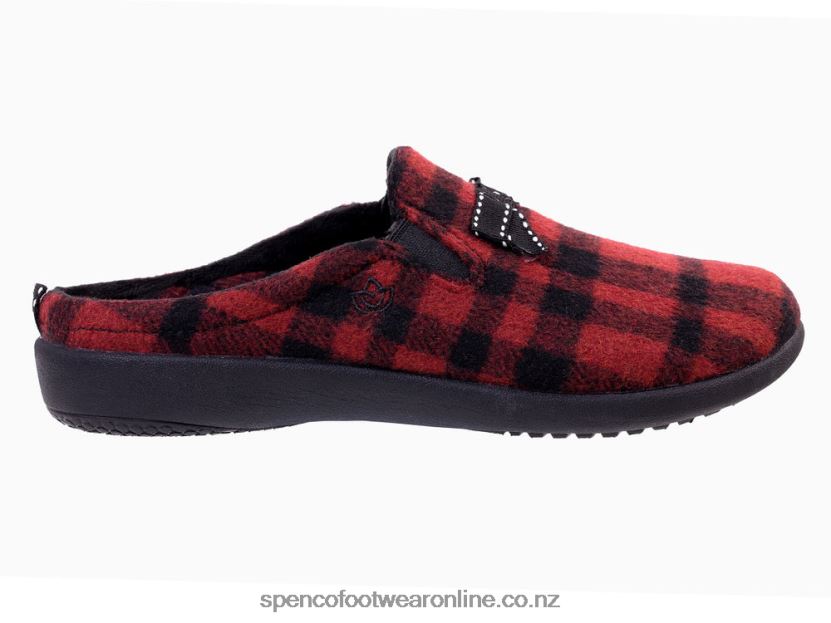 Women Spenco Footwear Aberdeen Slipper 426V8T739 Cranberry