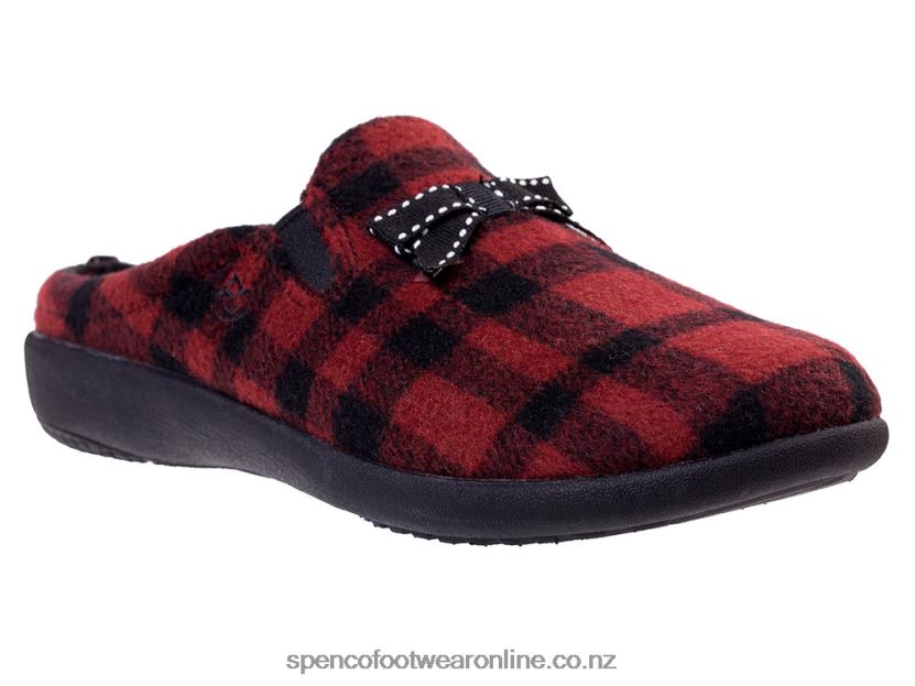Women Spenco Footwear Aberdeen Slipper 426V8T739 Cranberry