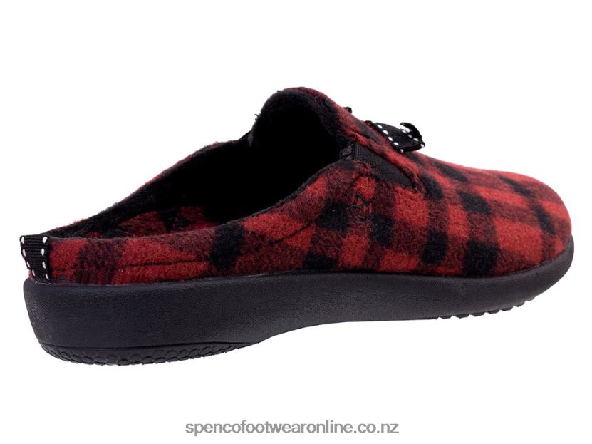 Women Spenco Footwear Aberdeen Slipper 426V8T739 Cranberry